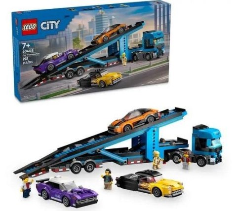 LEGO(R) CITY 60408 (3szt) Laweta z samochodami sport LEGO(R) CITY 60408 (3szt) Laweta z samochodami sport