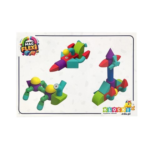 Magnetyczne piankowe klocki - MagFlexi - 100 el. Magnetyczne piankowe klocki - MagFlexi - 100 el.
