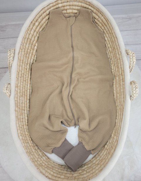 Muślinowy śpiworek dla dzieci z nogawkami XL 2-4 lata letni TOG 1.0 - camel Muślinowy śpiworek dla dzieci z nogawkami XL 2-4 lata letni TOG 1.0 - camel