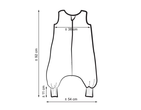 Muślinowy śpiworek dla dzieci z nogawkami XL 2-4 lata letni TOG 1.0 - camel Muślinowy śpiworek dla dzieci z nogawkami XL 2-4 lata letni TOG 1.0 - camel