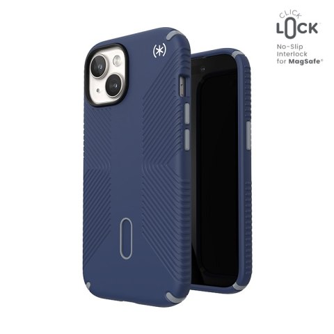 Speck Presidio2 Grip ClickLock & MagSafe - Etui iPhone 16e / iPhone 15 / iPhone 14 / iPhone 13 (Coastal Blue / Dust Grey / White Speck Presidio2 Grip ClickLock & MagSafe - Etui iPhone 16e / iPhone 15 / iPhone 14 / iPhone 13 (Coastal Blue / Dust Grey / White
