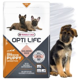 Versele Laga Opti life Puppy Sensitive 1kg Karma dla psów szczeniąt ŁOSOŚ