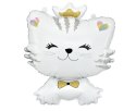 Balon foliowy, Biały Kotek, 52cm