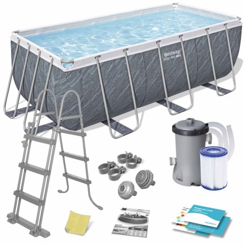 Basen ogrodowy stelażowy 412 x 201 x 122 cm 11w1 Bestway 56722 Basen ogrodowy stelażowy 412 x 201 x 122 cm 11w1 Bestway 56722