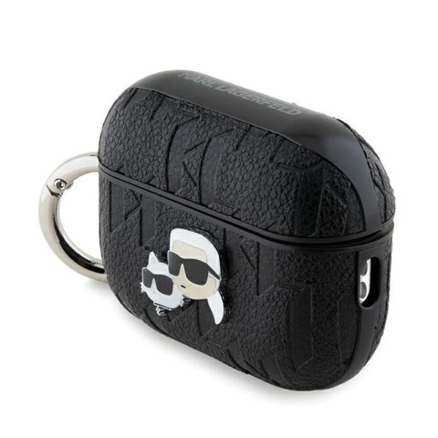 Karl Lagerfeld Monogram Karl & Choupette Head - Etui AirPods Pro 2 (czarny) Karl Lagerfeld Monogram Karl & Choupette Head - Etui AirPods Pro 2 (czarny)