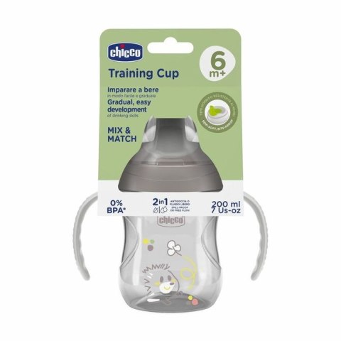 180646 KUBEK NIEKAPEK Z TWARDYM USTNIKIEM 200ML 6+ SZARY 180646 KUBEK NIEKAPEK Z TWARDYM USTNIKIEM 200ML 6+ SZARY