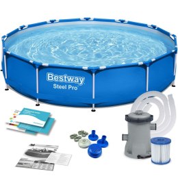 Basen ogrodowy stelażowy 366 x 76 cm 7w1 Bestway 56681
