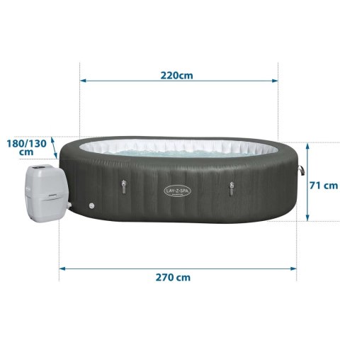 Dmuchane SPA Lay-Z Mauritius 7 osobowe Bestway 60067 Dmuchane SPA Lay-Z Mauritius 7 osobowe Bestway 60067