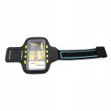Etui/opaska na ramię do telefonu PLATINET z diodami led czarne (43705)