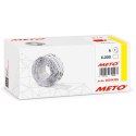 Etykiety cenowe w rolce do metkownicy jednorzędowej 22x12 mm, (6 sztuk) czerwone neon faliste, trwały klej, METO M30014355