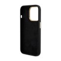 Guess Silicone Script Metal Logo & Frame - Etui iPhone 15 Pro Max (czarny)