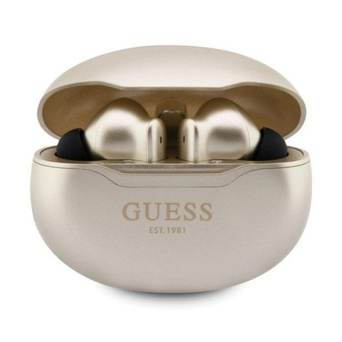 Guess True Wireless Classic EST BT5.3 - Słuchawki TWS + etui ładujące (złoty) Guess True Wireless Classic EST BT5.3 - Słuchawki TWS + etui ładujące (złoty)