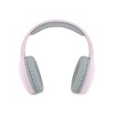 Hello Kitty Metal Logo Oval Shape - Bezprzewodowe słuchawki nauszne Bluetooth V5.3 (różowy)