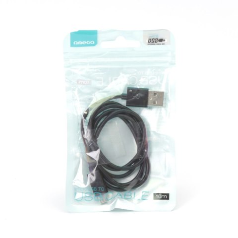 Kabel USB-A -> microUSB 1m 2A czarny OMEGA BAJA (44344) Kabel USB-A -> microUSB 1m 2A czarny OMEGA BAJA (44344)