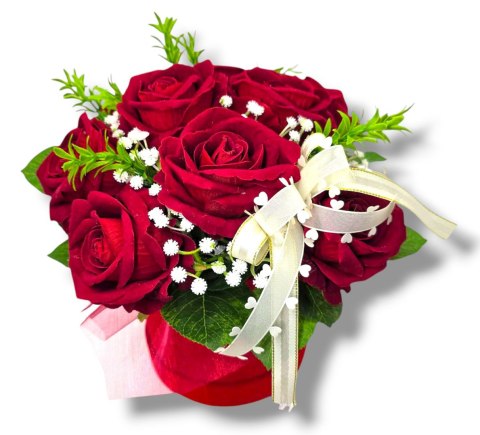 LUKSUSOWY FLOWERBOX CZERWONE RÓŻE W PUDEŁKU NA DZIEŃ MATKI URODZINY IMIENINY LUKSUSOWY FLOWERBOX CZERWONE RÓŻE W PUDEŁKU NA DZIEŃ MATKI URODZINY IMIENINY