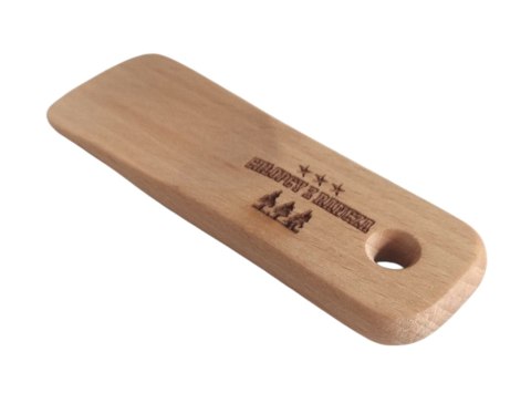 Łyżka do butów z drewna bukowego mikro 12 cm Łyżka do butów z drewna bukowego mikro 12 cm