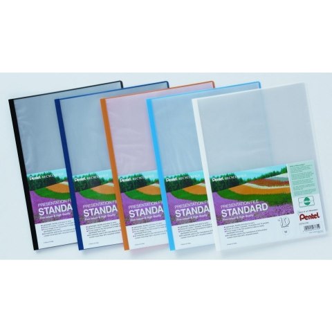Skoroszyt prezentacyjny STANDARD 10k czarny DCP2410A PENTEL Skoroszyt prezentacyjny STANDARD 10k czarny DCP2410A PENTEL