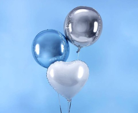 Balon foliowy Kula, 40cm, srebrna Balon foliowy Kula, 40cm, srebrna