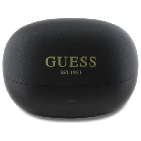 Guess Capsule Printed Logo - Słuchawki Bluetooth TWS ANC & ENC + etui ładujące (czarny) Guess Capsule Printed Logo - Słuchawki Bluetooth TWS ANC & ENC + etui ładujące (czarny)