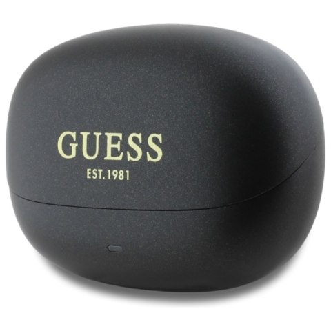 Guess Capsule Printed Logo - Słuchawki Bluetooth TWS ANC & ENC + etui ładujące (czarny) Guess Capsule Printed Logo - Słuchawki Bluetooth TWS ANC & ENC + etui ładujące (czarny)