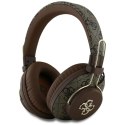 Guess Metal 4G Logo - Bezprzewodowe słuchawki nauszne Bluetooth ENC (brązowy)
