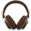 Guess Metal 4G Logo - Bezprzewodowe słuchawki nauszne Bluetooth ENC (brązowy)