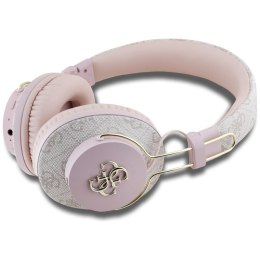 Guess Metal 4G Logo - Bezprzewodowe słuchawki nauszne Bluetooth ENC (różowy)