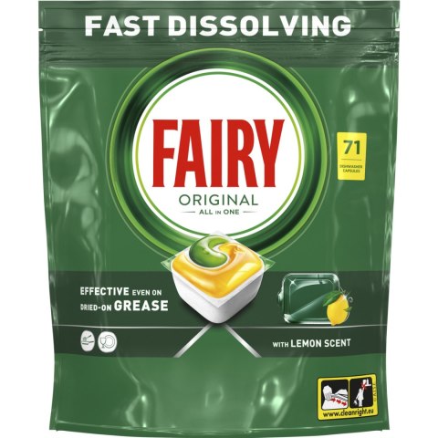 Kapsułki do zmywarki FAIRY ORIGINAL ALL IN ONE LEMON (71szt) Kapsułki do zmywarki FAIRY ORIGINAL ALL IN ONE LEMON (71szt)