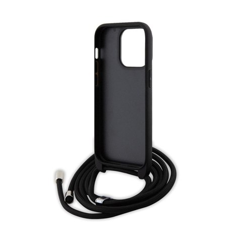 Karl Lagerfeld Crossbody Saffiano Metal Pin Karl & Choupette - Etui iPhone 14 Pro (czarny) Karl Lagerfeld Crossbody Saffiano Metal Pin Karl & Choupette - Etui iPhone 14 Pro (czarny)