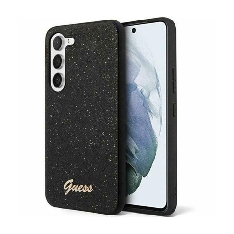 Guess Glitter Flakes Metal Logo Case - Etui Samsung Galaxy S24+ (czarny) Guess Glitter Flakes Metal Logo Case - Etui Samsung Galaxy S24+ (czarny)