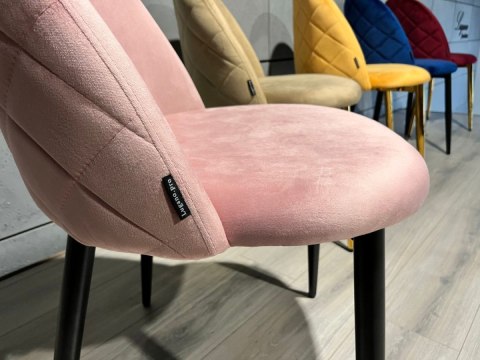 Krzesło tapicerowane GLORIA PINK VELVET Krzesło tapicerowane GLORIA PINK VELVET
