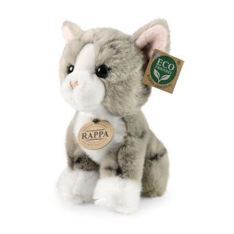 Rappa - Pluszowa maskotka siedzący szary Kot 18 cm Eco-Friendly Rappa - Pluszowa maskotka siedzący szary Kot 18 cm Eco-Friendly
