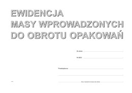 S-220-1 Ewidencja masy wprowadzonych do obrotu opakowań MICHALCZYK I PROKOP