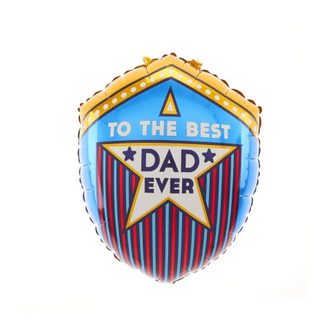 Balon foliowy To the best Dad ever 45x59cm Balon foliowy To the best Dad ever 45x59cm
