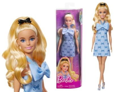 Barbie Fashionistas. Lalka w sukience niebieska Barbie Fashionistas. Lalka w sukience niebieska