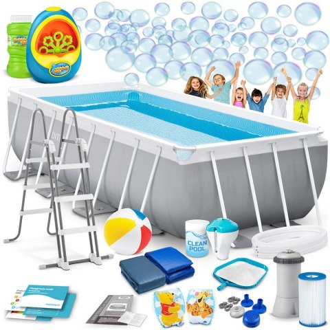 Basen ogrodowy stelażowy 400 x 200 x 122 cm 18w1 INTEX 26790 + maszynka do baniek GRATIS Basen ogrodowy stelażowy 400 x 200 x 122 cm 18w1 INTEX 26790 + maszynka do baniek GRATIS