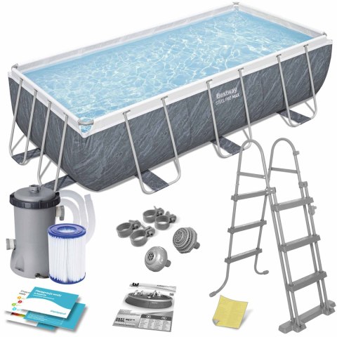 Basen ogrodowy stelażowy 404 x 201 x 100 cm 11w1 Bestway 56721 Basen ogrodowy stelażowy 404 x 201 x 100 cm 11w1 Bestway 56721