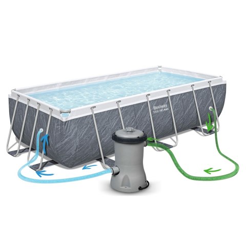 Basen ogrodowy stelażowy 404 x 201 x 100 cm 11w1 Bestway 56721 Basen ogrodowy stelażowy 404 x 201 x 100 cm 11w1 Bestway 56721