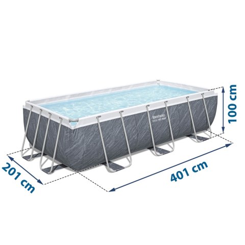 Basen ogrodowy stelażowy 404 x 201 x 100 cm 11w1 Bestway 56721 Basen ogrodowy stelażowy 404 x 201 x 100 cm 11w1 Bestway 56721