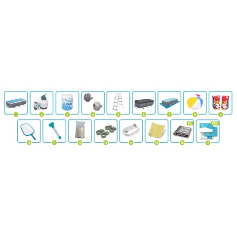 Basen ogrodowy stelażowy 404 x 201 x 100 cm 18w1 Bestway 56442 Basen ogrodowy stelażowy 404 x 201 x 100 cm 18w1 Bestway 56442