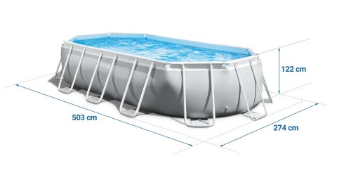 Basen stelażowy 503x274x122cm 12w1 INTEX 26796