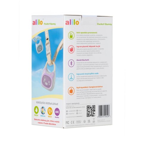 Głośnik Bluetooth Alilo Pocket Bunny K1 BLUE - niebieski Głośnik Bluetooth Alilo Pocket Bunny K1 BLUE - niebieski