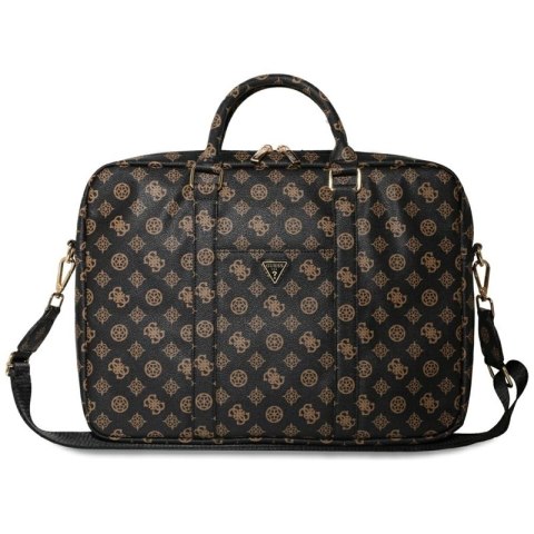 Guess 4G Peony Front Pocket Zipper Triangle Logo - Torba na notebooka 16" (czarny) Guess 4G Peony Front Pocket Zipper Triangle Logo - Torba na notebooka 16" (czarny)