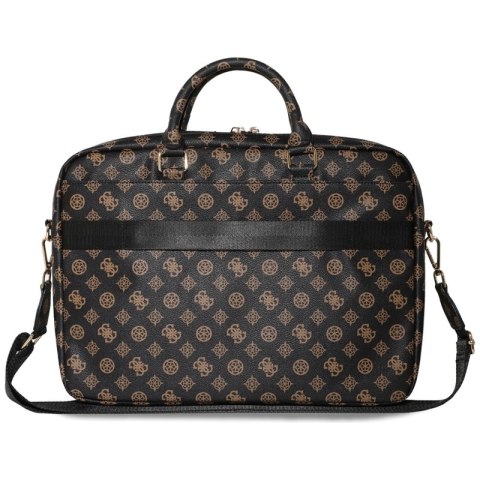 Guess 4G Peony Front Pocket Zipper Triangle Logo - Torba na notebooka 16" (czarny) Guess 4G Peony Front Pocket Zipper Triangle Logo - Torba na notebooka 16" (czarny)