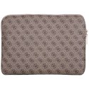 Guess 4G Zipper Pocket Triangle Logo Sleeve - Etui na notebooka 14" (brązowy)