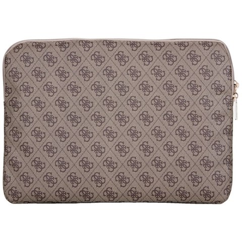 Guess 4G Zipper Pocket Triangle Logo Sleeve - Etui na notebooka 14" (brązowy) Guess 4G Zipper Pocket Triangle Logo Sleeve - Etui na notebooka 14" (brązowy)