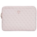 Guess 4G Zipper Pocket Triangle Logo Sleeve - Etui na notebooka 14" (różowy)