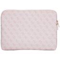 Guess 4G Zipper Pocket Triangle Logo Sleeve - Etui na notebooka 14" (różowy)