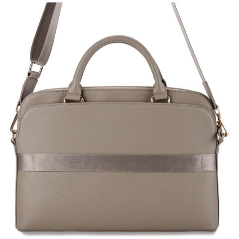 Guess Grained Zipper Pocket Triangle Logo - Torba na notebooka 15" (brązowy) Guess Grained Zipper Pocket Triangle Logo - Torba na notebooka 15" (brązowy)