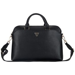 Guess Grained Zipper Pocket Triangle Logo - Torba na notebooka 15